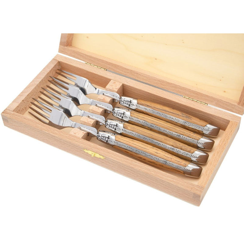 Laguiole Forks Barrel Oak, Prestige Collection