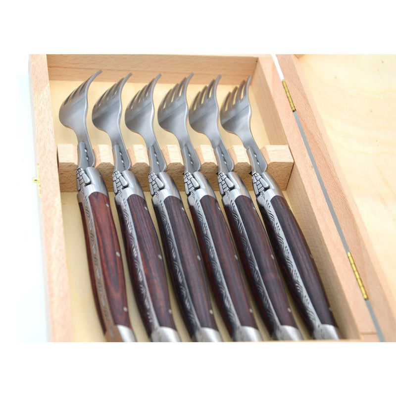 Laguiole Forks Purplewood, Prestige Collection