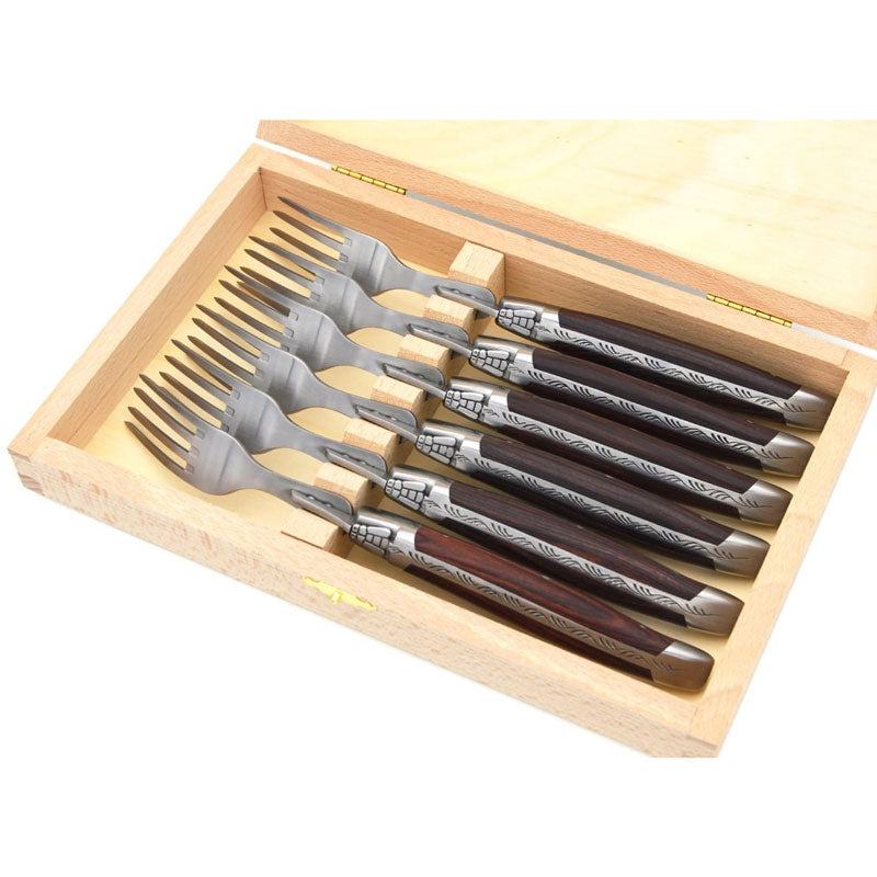 Laguiole Forks Purplewood, Prestige Collection