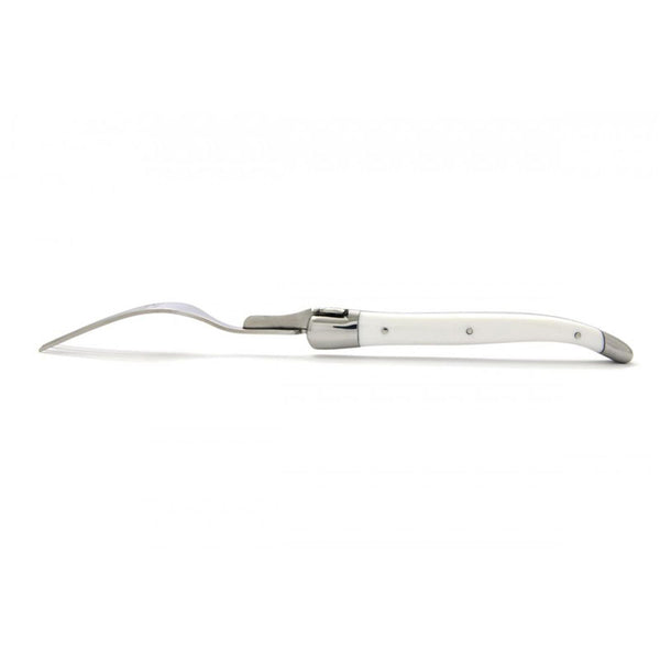 Laguiole Forks, White Corian - Zouf.biz