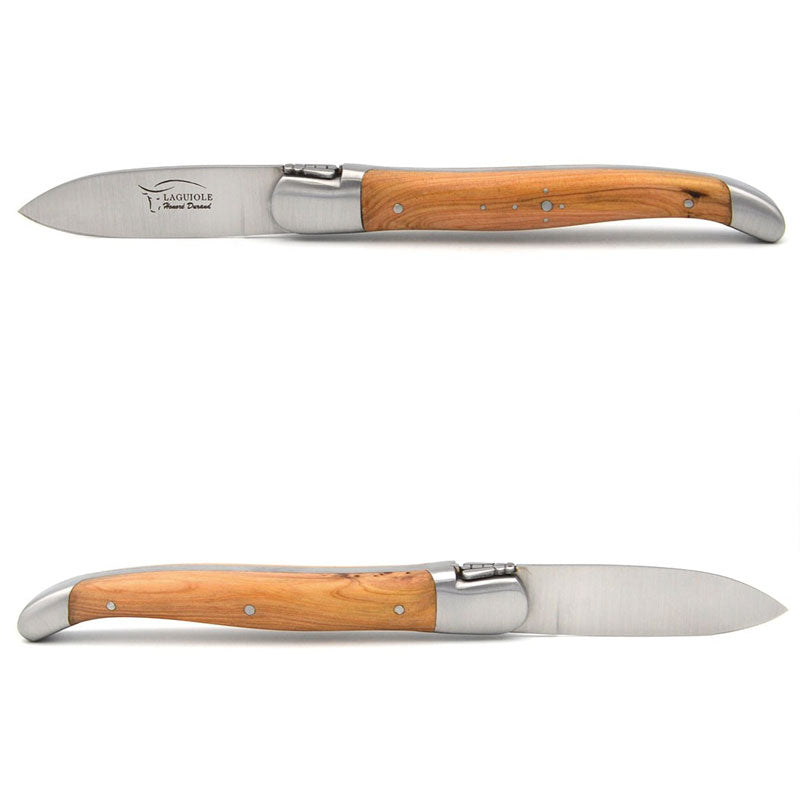Laguiole Oyster Knife Juniper Wood, Prestige Collection - Zouf.biz