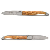 Laguiole Oyster Knife Olive Wood, Prestige Collection - Zouf.biz