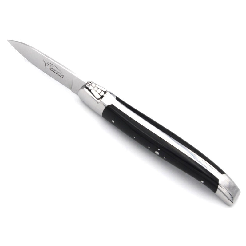 Laguiole Oyster Knife Dark Horn Tip, Prestige Collection - Zouf.biz