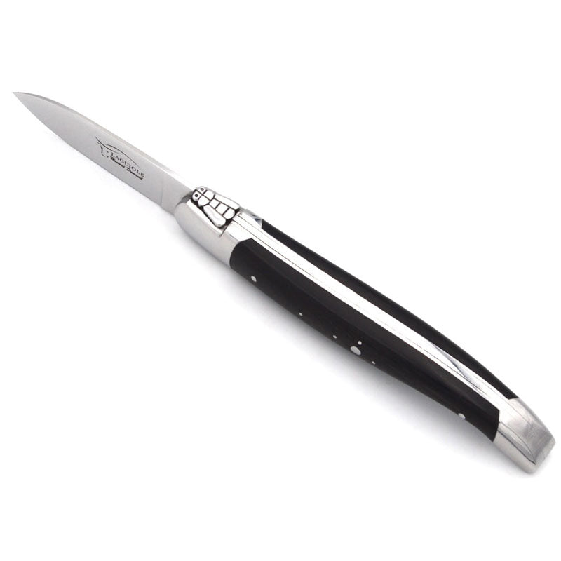 Laguiole Oyster Knife Ebony Wood, Prestige Collection - Zouf.biz