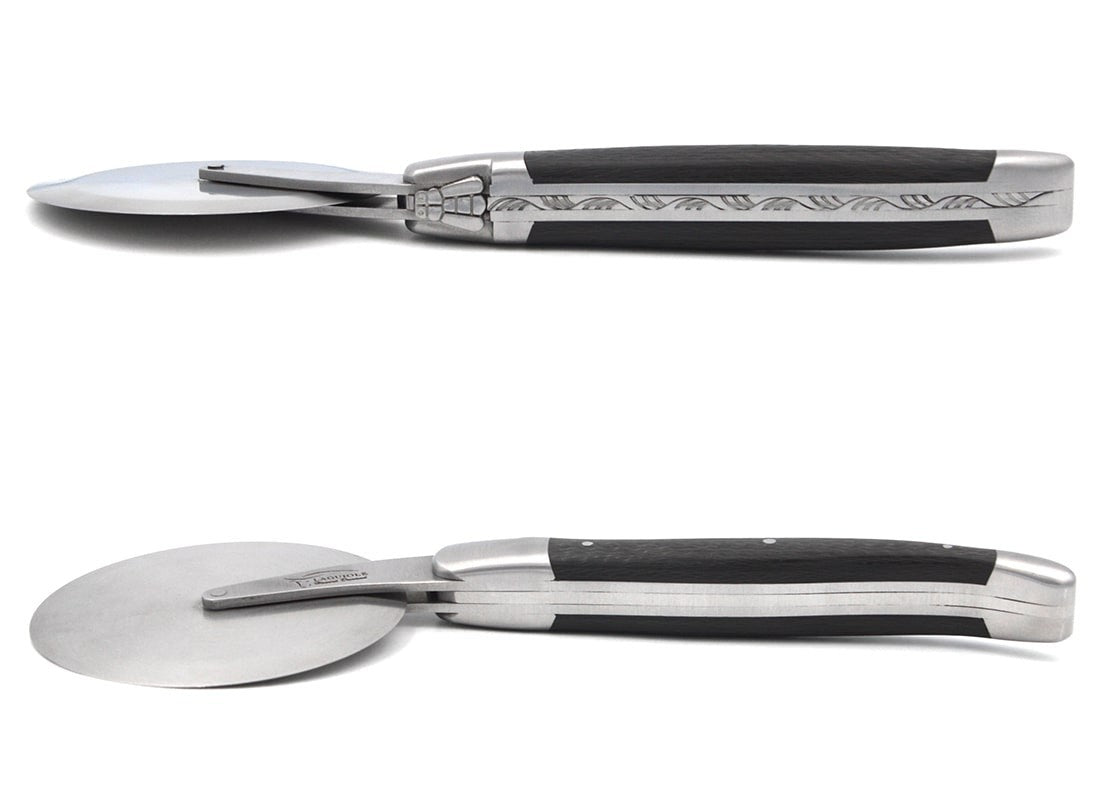 Laguiole Pizza Wheel Carbon Fiber Handle, Prestige Collection