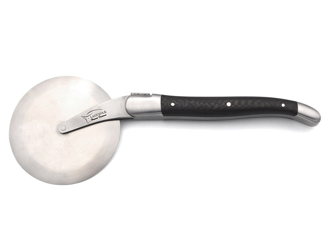 Laguiole Pizza Wheel Carbon Fiber Handle, Prestige Collection