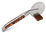 Laguiole Pizza Wheel Copper Leaf Inclusion Handle, Prestige Collection