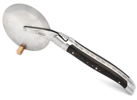 Laguiole Pizza Wheel Ebony Wood Handle, Prestige Collection