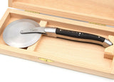 Laguiole Pizza Wheel Ebony Wood Handle, Prestige Collection