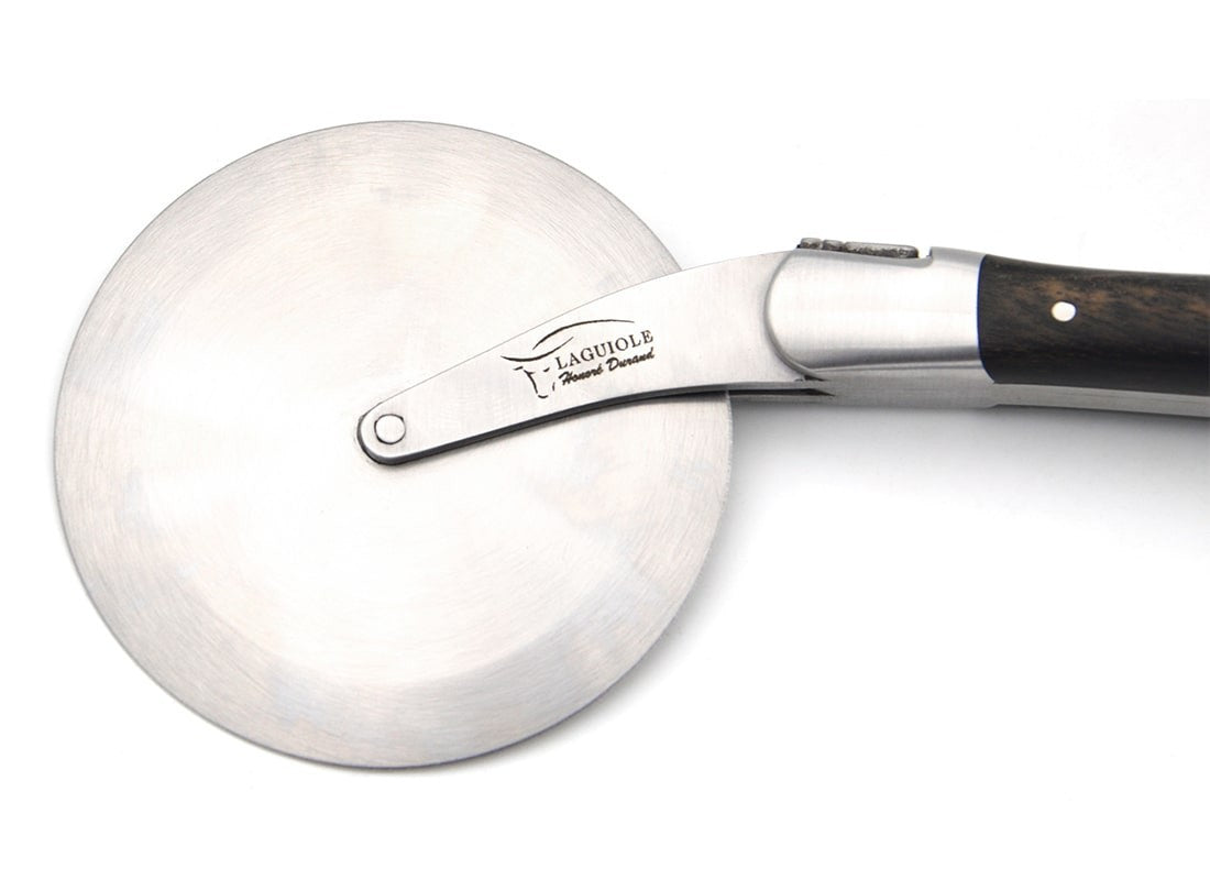 Laguiole Pizza Wheel Ebony Wood Handle, Prestige Collection