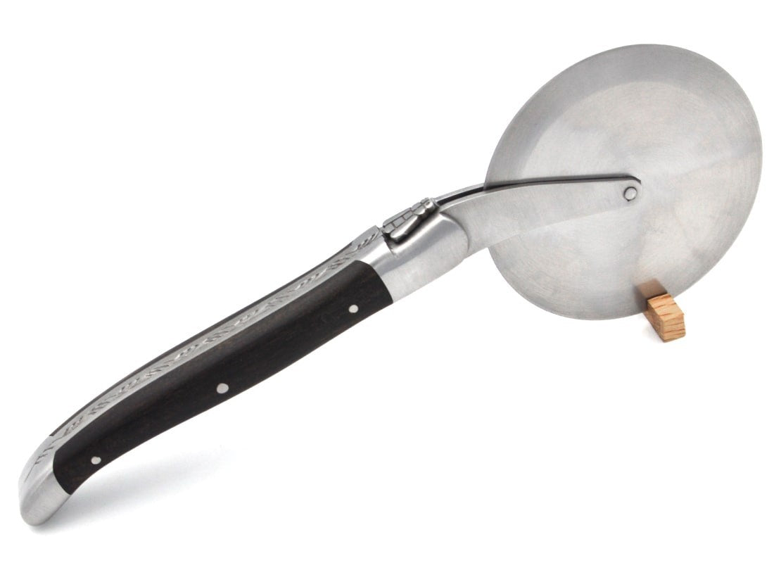 Laguiole Pizza Wheel Ebony Wood Handle, Prestige Collection