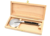 Laguiole Pizza Wheel Ebony Wood Handle, Prestige Collection