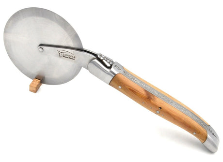 Laguiole Pizza Wheel Juniper Wood Handle, Prestige Collection