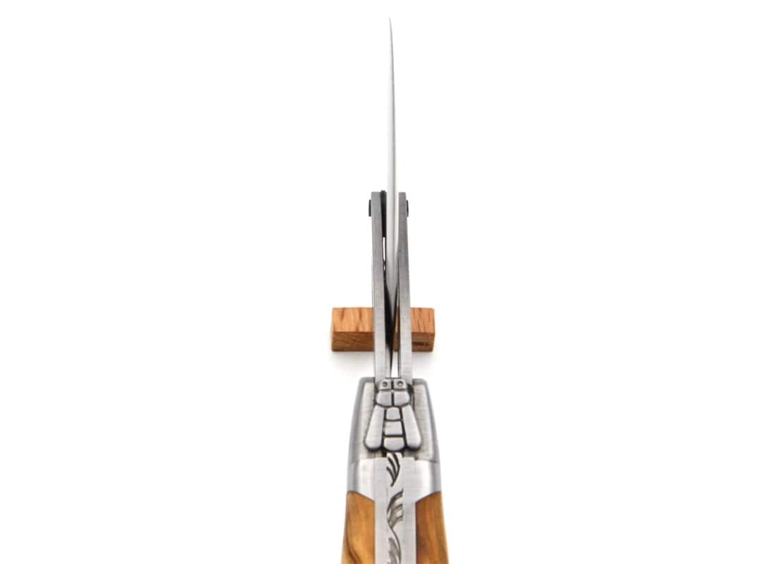 Laguiole Pizza Wheel Olive Wood Handle, Prestige Collection