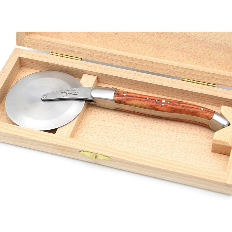Laguiole Pizza Wheel Rosewood Handle, Prestige Collection