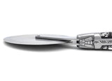 Laguiole Pizza Wheel Silver Leaf Inclusion Handle, Prestige Collection