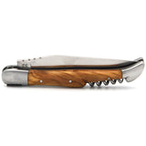Laguiole Olive Wood 2 Piece Pocket Knife - 12cm, Prestige Collection - Zouf.biz