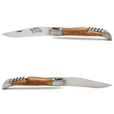 Laguiole Olive Wood 2 Piece Pocket Knife - 12cm, Prestige Collection - Zouf.biz