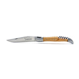 Laguiole Green Oak Wood 2 Piece Pocket Knife - 12cm, Prestige Collection - Zouf.biz