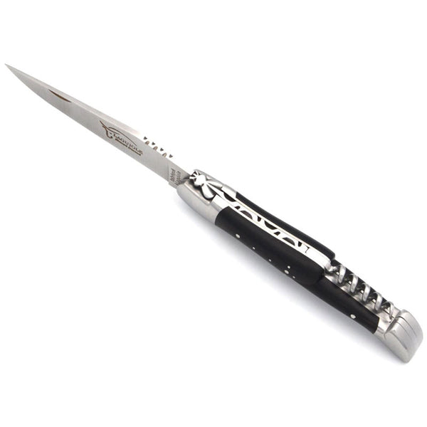 Laguiole Ebony Wood 2 Piece Pocket Knife - 12cm, Prestige Collection - Zouf.biz