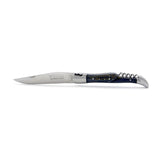 Laguiole Blue-Stained Beech Wood 2 Piece Pocket Knife - 12cm, Prestige Collection - Zouf.biz