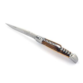 Laguiole Pistachio Wood 2 Piece Pocket Knife - 12cm, Prestige Collection - Zouf.biz