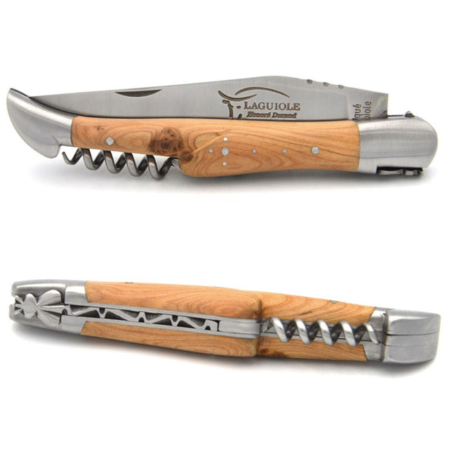 Laguiole Juniper 2 Piece Pocket Knife - 12cm, Prestige Collection - Zouf.biz