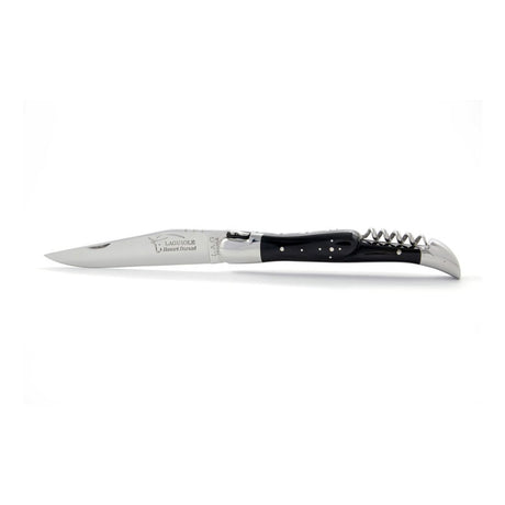 Laguiole Dark Horn Tip 2 Piece Pocket Knife - 12cm, Prestige Collection - Zouf.biz