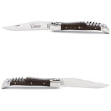 Laguiole Bog Oak (Morta) Wood 2 Piece Pocket Knife - 12cm, Prestige Collection - Zouf.biz