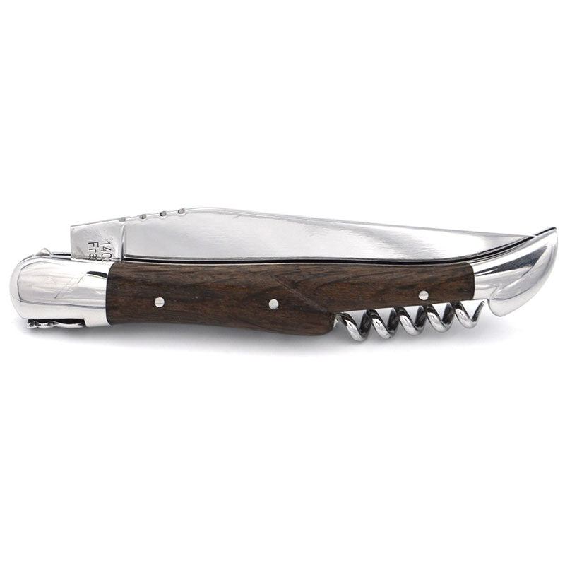 Laguiole Bog Oak (Morta) Wood 2 Piece Pocket Knife - 12cm, Prestige Collection - Zouf.biz