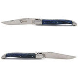 Laguiole Blue-Stained Beech Pocket Knife - 12cm, Prestige Collection - Zouf.biz