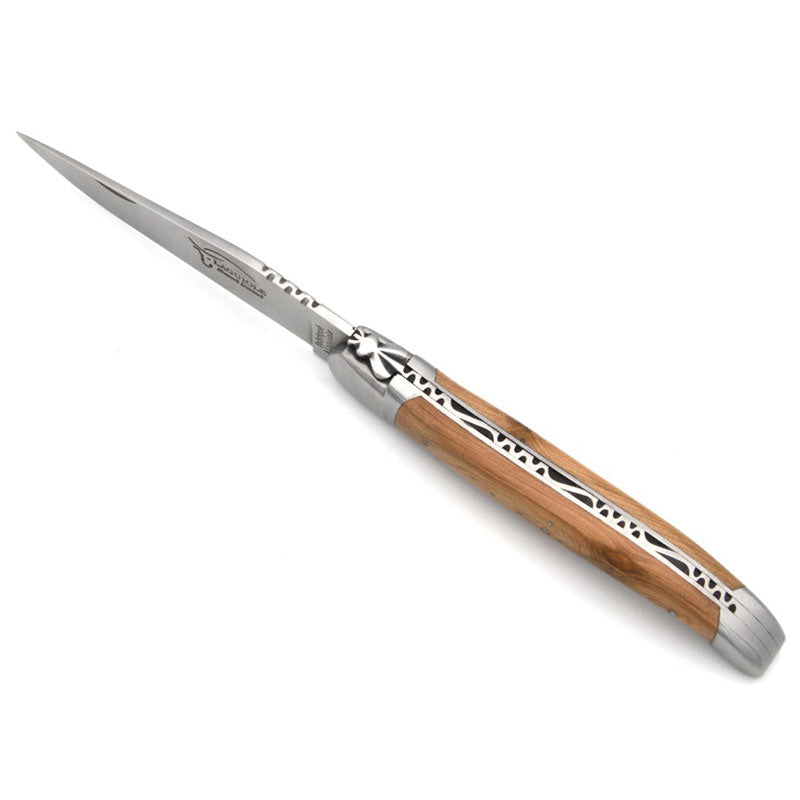 Laguiole Juniper Pocket Knife - 12cm, Prestige Collection - Zouf.biz
