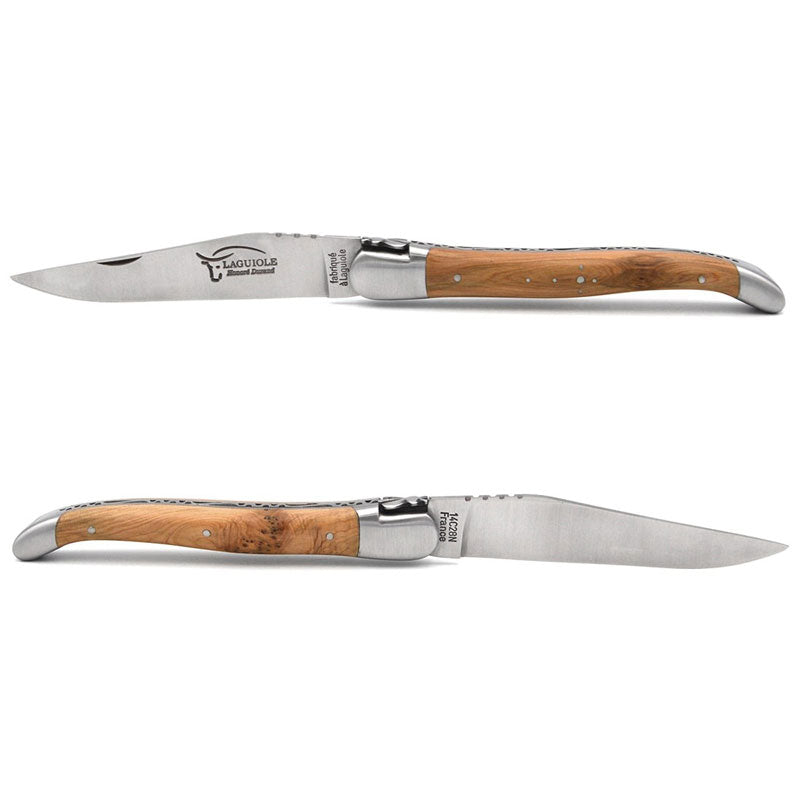 Laguiole Juniper Pocket Knife - 12cm, Prestige Collection - Zouf.biz