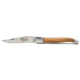 Laguiole Olive Wood Pocket Knife - 12cm, Prestige Collection - Zouf.biz