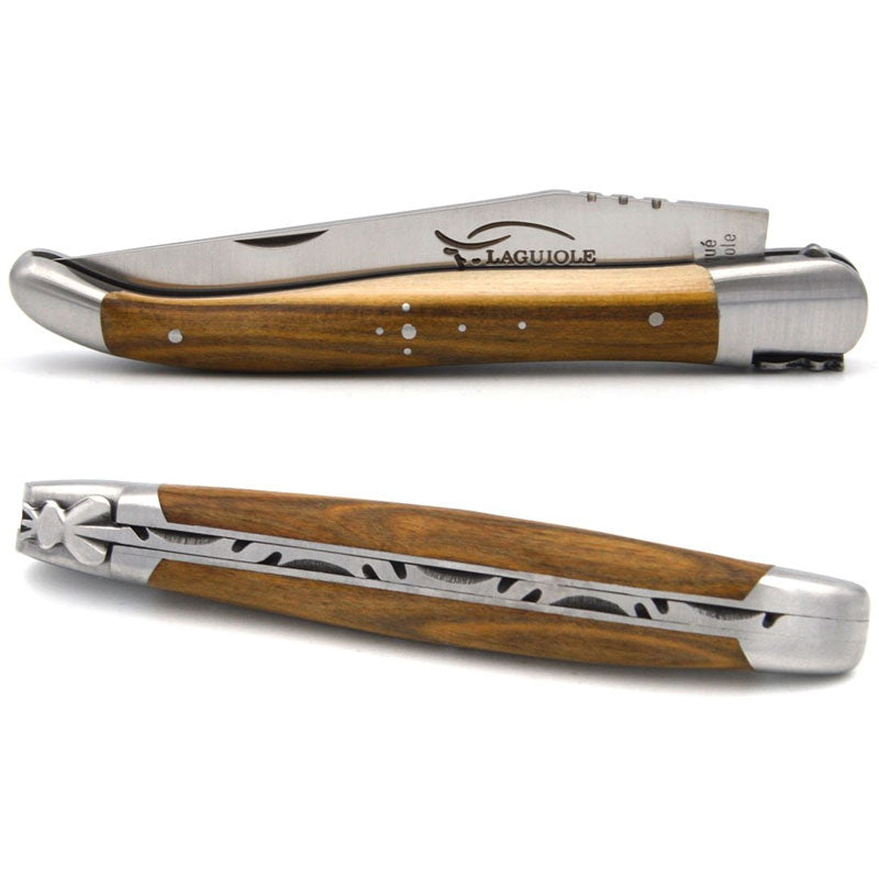 Laguiole Pistachio Pocket Knife - 12cm, Prestige Collection - Zouf.biz