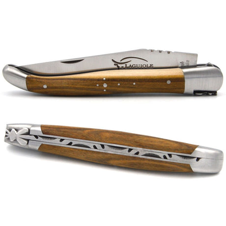 Laguiole Pistachio Pocket Knife - 12cm, Prestige Collection - Zouf.biz