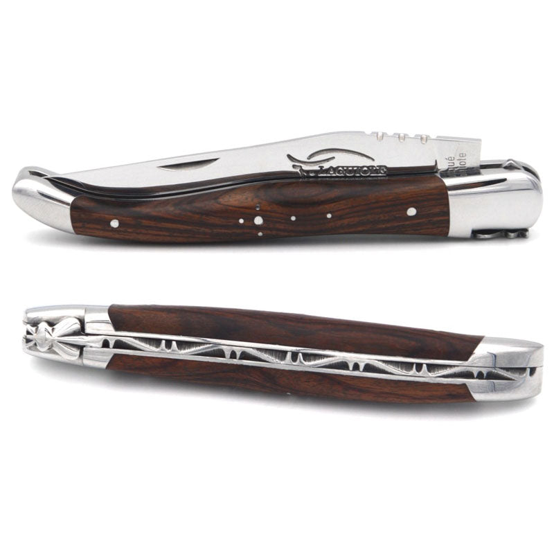 Laguiole Purplewood Pocket Knife - 12cm, Prestige Collection - Zouf.biz