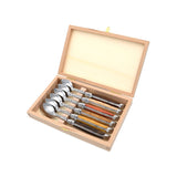 Laguiole Table Spoons Mix Wood, Prestige Collection