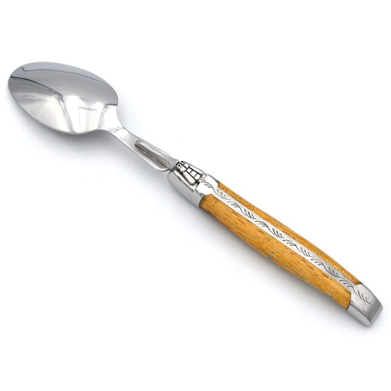 Laguiole Table Spoons Mix Wood, Prestige Collection
