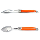 Laguiole Table Spoons, Orange Corian