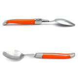 Laguiole Table Spoons, Orange Corian