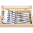 Laguiole Table Spoons Deer Antler, Prestige Collection - Zouf.biz