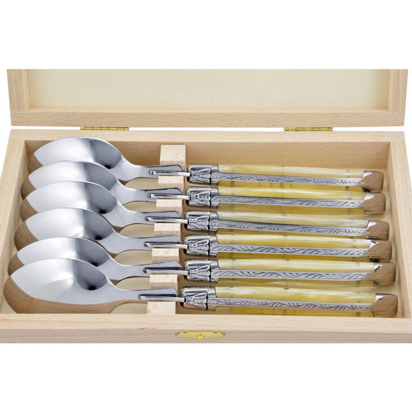Laguiole Table Spoons, Sand Acrylic - Zouf.biz