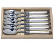 Laguiole Table Spoons, White Corian - Zouf.biz