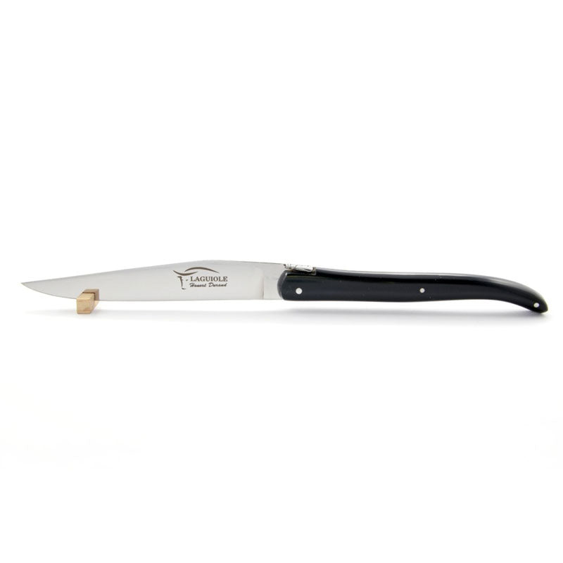 Laguiole Steak Knives, Black Acrylic POM