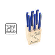 Laguiole Steak Knives, Blue Acrylic POM