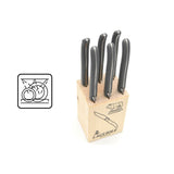 Laguiole Steak Knives, Grey Acrylic POM