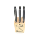 Laguiole Steak Knives, Grey Acrylic POM