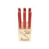 Laguiole Steak Knives, Red Acrylic POM