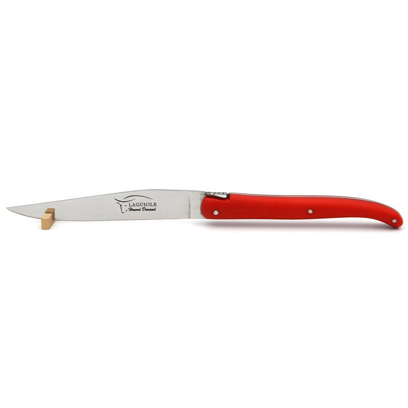 Laguiole Steak Knives, Red Acrylic POM
